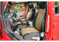 Seat Cover Kit, Front, Neoprene, Black/Tan; 11-18 Jeep Wrangler JK