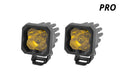 Diode Dynamics Stage Series C1 LED Pod Pro - Yellow Spot Standard ABL (Pair)