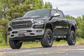 1x 70920BDA 1x 70778 LED Light Bumper Mount 20 Black Dual Row Amber DRL Ram 1500 (19-22)