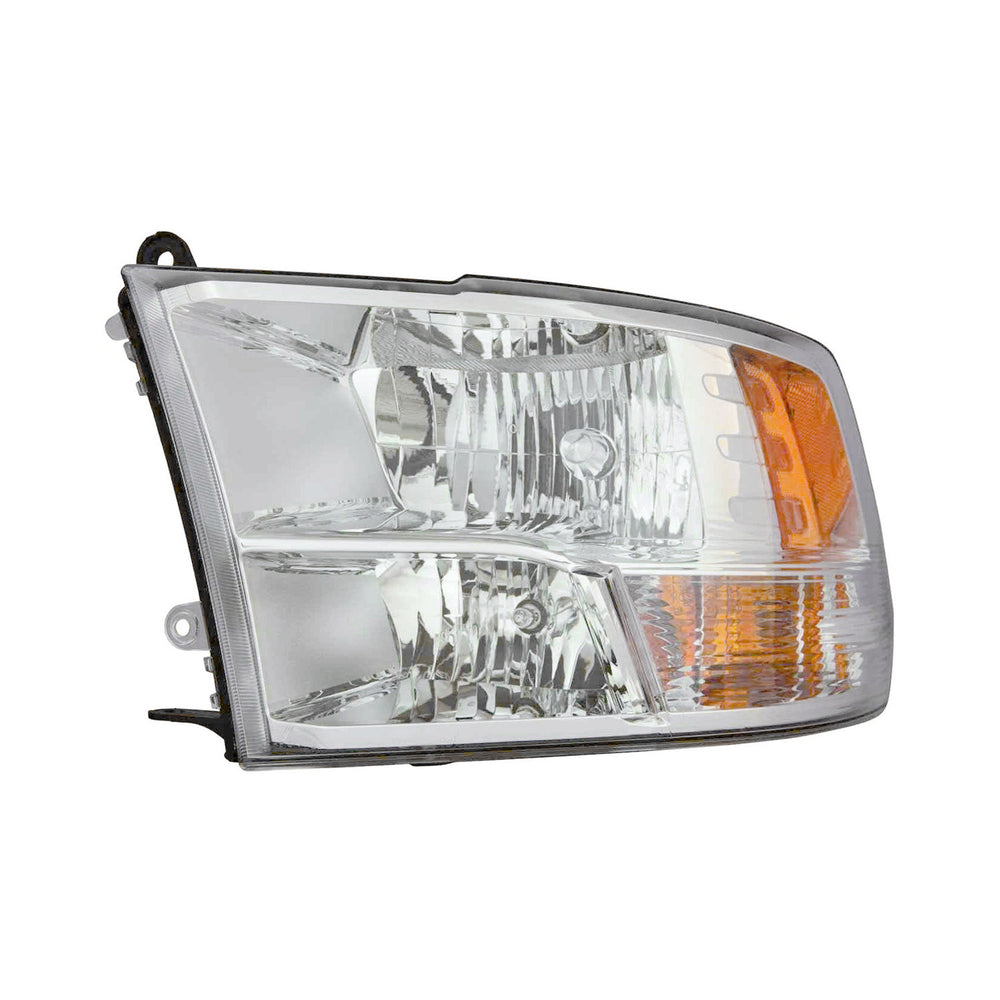 CAPA RM RAM 1500 P/UP/CLASIC 1322/R2500/3500 1318 HEADLIGHT ASSY HALOGEN STD CHROME LH CA