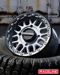 Aluminum Wheels 14x7 Podium Beadlock UTV A93SG Stealth Grey 38 Offset 4 on 137 Bolt Pattern Raceline