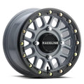 Aluminum Wheels 14x7 Podium Beadlock UTV A93SG Stealth Grey 38 Offset 4 on 156 Bolt Pattern Raceline