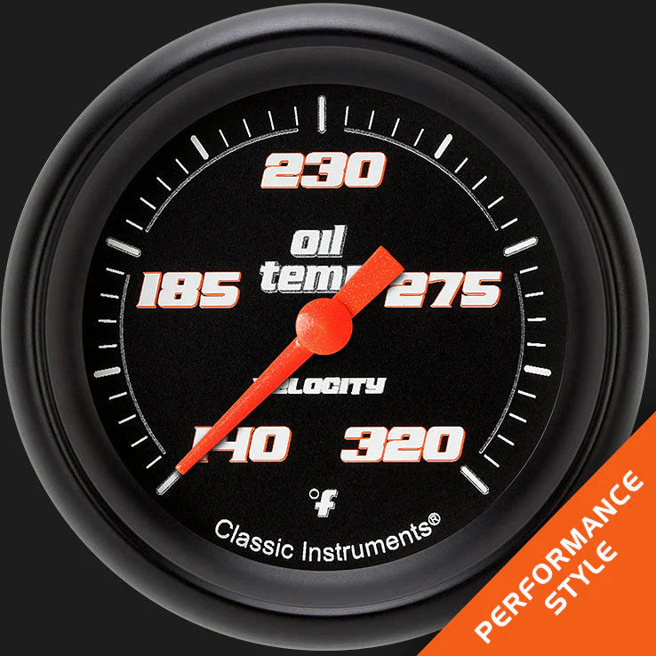 VELOCITY BLACK 2 5/8IN OIL TEMP