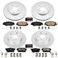 Power Stop 2005 Honda Accord Front & Rear Z17 Evolution Geomet Coated Brake Kit