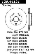 StopTech Drilled Sport Brake Rotor