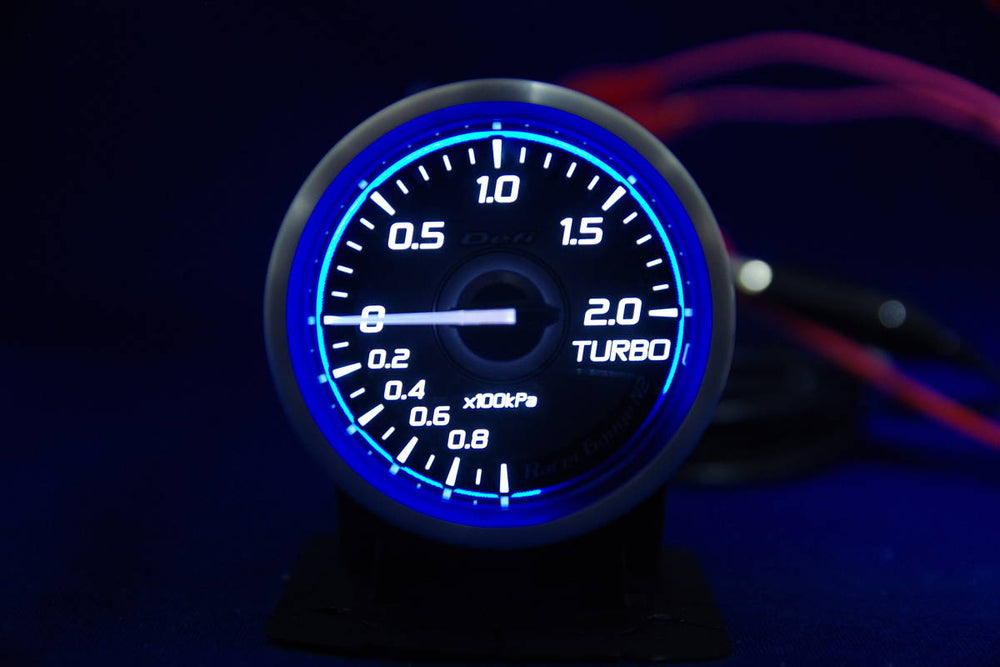 Defi White Racer Boost Gauge Imperial 52mm 30 PSI Universal