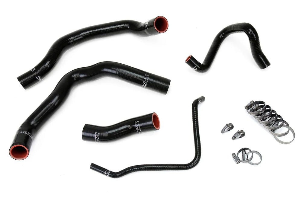 HPS Performance Black Reinforced Silicone Radiator Hose Kit Coolant for Mini 02-08 Cooper S Supercharged