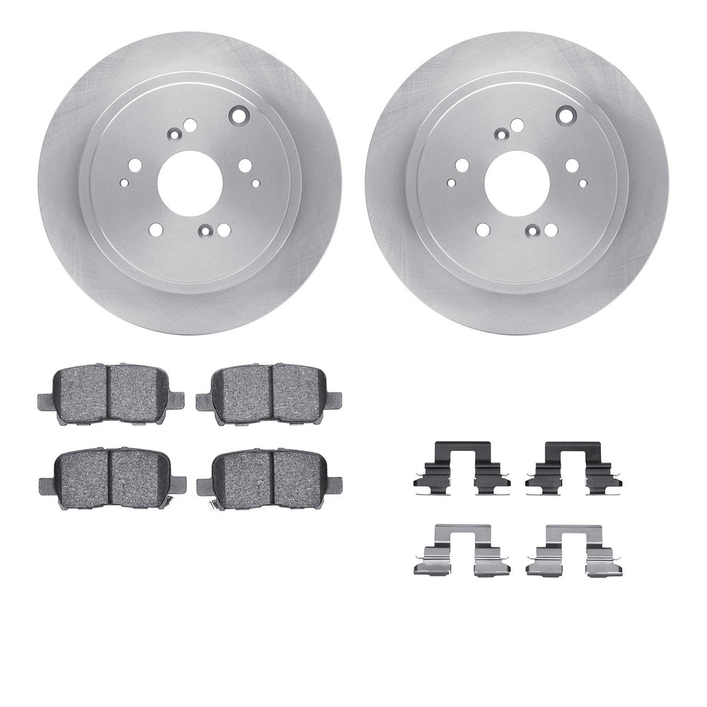 R1 E- Line Series Brake Rotor - D/S - Silver w/ Ceramic Pads Hdw Fits Acura MDX