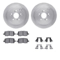 R1 E- Line Series Brake Rotor - D/S - Silver w/ Ceramic Pads Hdw Fits Acura MDX