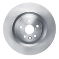 R1 13-25 Lexus GS350 Left Front Drilled & Slotted Black Brake Rotor