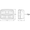 LED HEAD LAMP;5X7';12DIODE;H/L BEAM