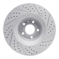 DFC 05-11 Audi A6 Quattro Front Left Drilled & Slotted Geoperformance Rotor