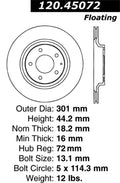 StopTech Drilled Sport Brake Rotor
