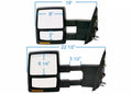0408 F150 EXTENDABLE TOWING MIRRORS TURN SIGNAL PUDDLE LAMP TEXTURED BLACK LH POWER HEATED