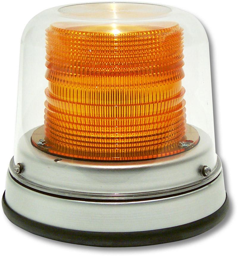 HALO AMBER 4 LED, CLEAR INNER DOME