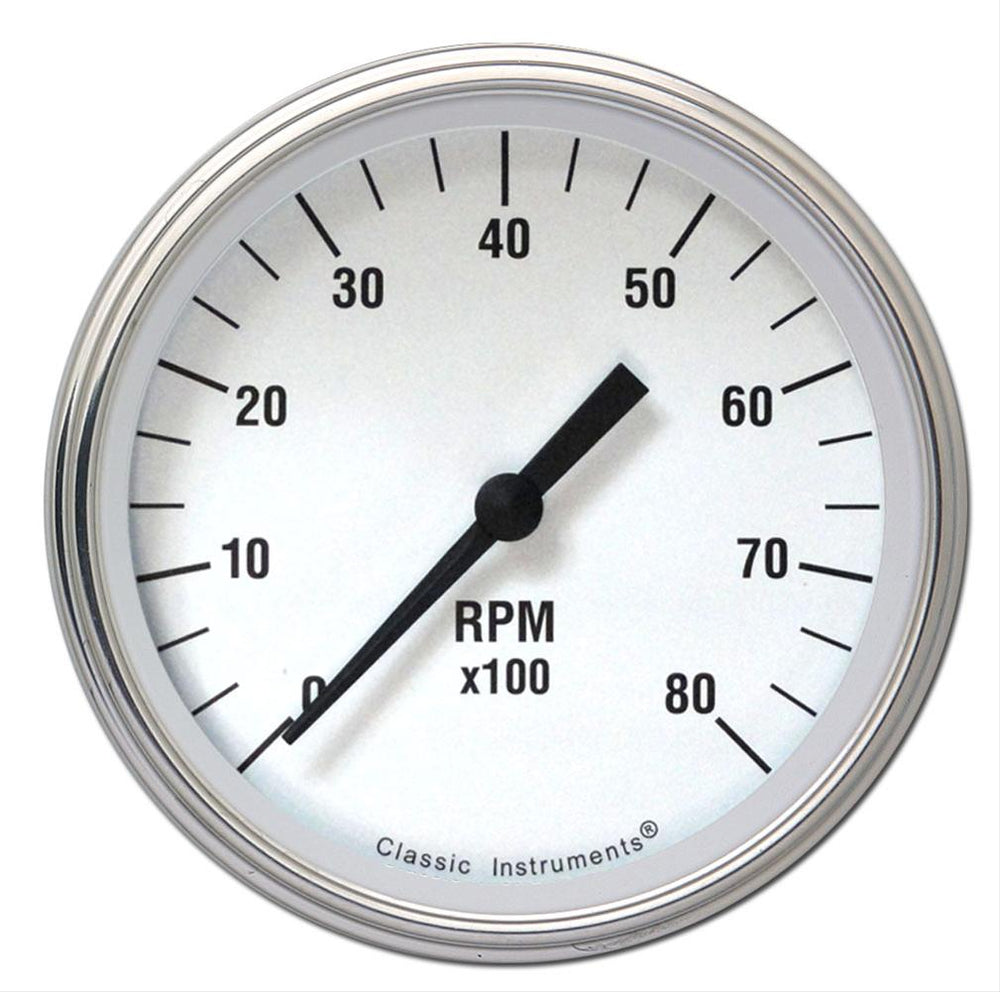 WHITE HOT 5IN TACH 8000 RPM