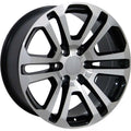 20 IN REPLICA WHEEL CV99 FITS GMC SIERRA RIM 20X9 MACHINED WHEEL