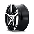 KRAZE MILANO KR195 BLACK MACHINED FACE 18X8 5-114.3 40MM 72.62MM