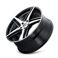 KRAZE MILANO KR195 BLACK MACHINED FACE 18X8 5-114.3 40MM 72.62MM