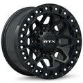 ZION 17X9 8X180 ET20 CB125.1 GLOSS BLACK MILLED RIVET