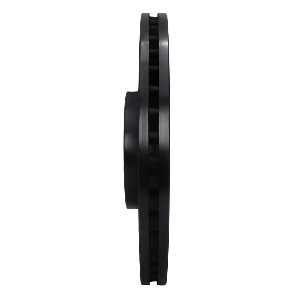 R1 06-13 Audi S3 (Mexico) Front Right Drilled & Slotted Black Brake Rotor