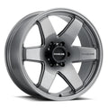 Aluminum Wheels 18x8 Addict 942GS Greystone Gray Multi Spoke 15 Offset 6 on 139.7 Bolt Pattern 106.1 Bore Raceline