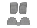 WeatherTech 2007-2013 Jeep Wrangler Unlimited 4-Door Front and Rear FloorLiner HP - Grey
