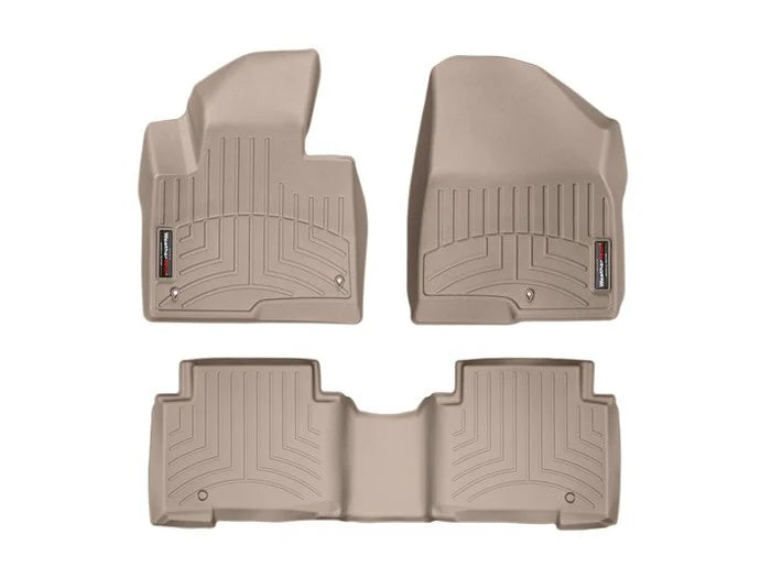 WeatherTech Tan Front Rear FloorLiner HP Fits -20-19 Hyundai 45440-1-3IM