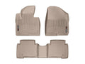 WeatherTech Tan Front Rear FloorLiner HP Fits -20-19 Hyundai 45440-1-3IM