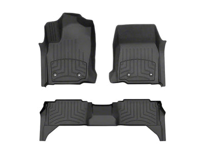 WeatherTech Black Front Rear FloorLiner HP Fits 2024 Tacoma Hybrid 441846-1-2IM