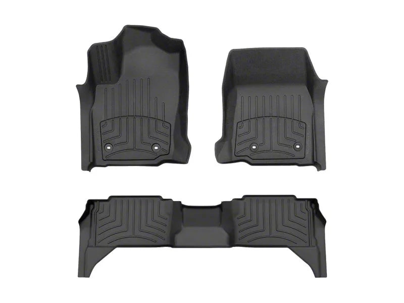 WeatherTech Black Front Rear FloorLiner HP Fits 2024 Tacoma Hybrid 441846-1-2IM