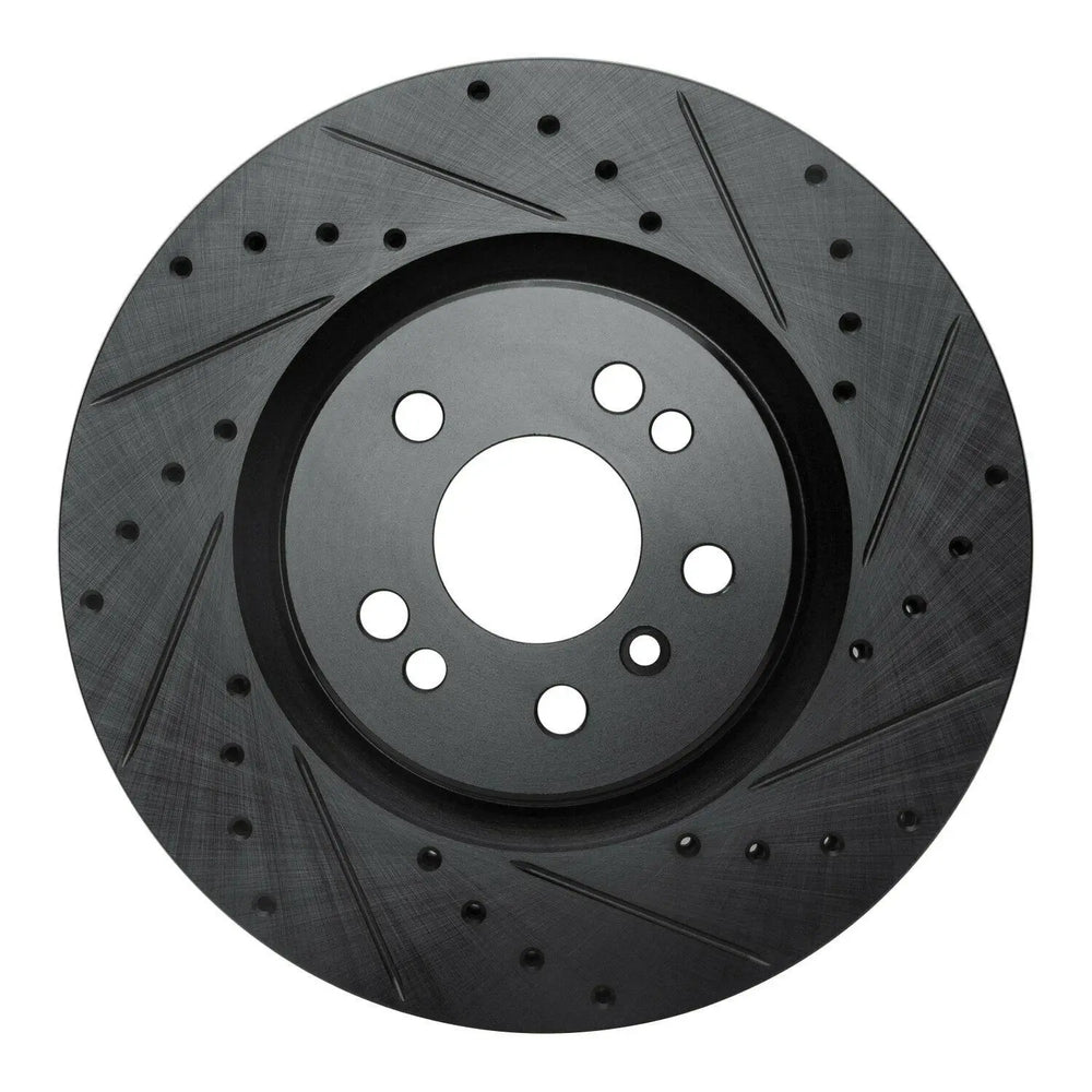 R1 06-12 Mercedes-Benz R350 Front Right Drilled & Slotted Geoperformance Rotor