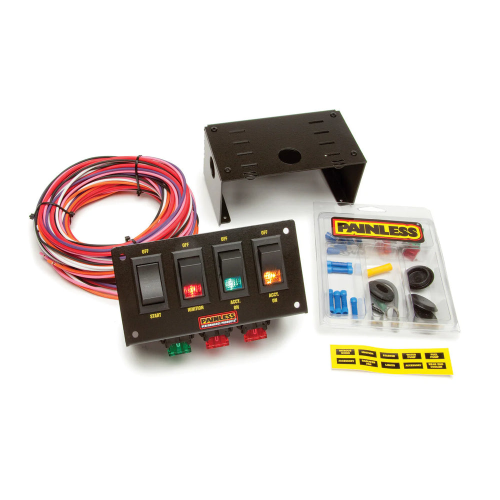 RACE PANEL 4SWITCH FUSED
