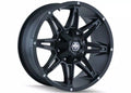 MAYHEM RAMPAGE 8090 MATTE BLACK 17X9 8-165.1 -12MM 130.8MM