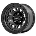 Rough Country 82 Series Wheel One-Piece Semi Gloss Black 17x9 5x4.5 -12mm