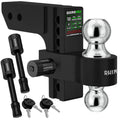 Rhino USA 6In Heavy Duty Drop Hitch - 2.5In (Black)