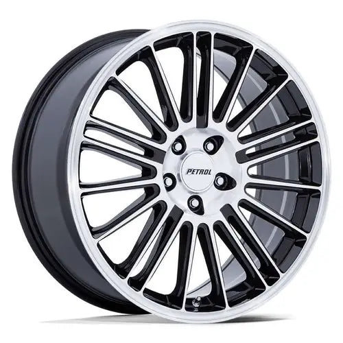 PE001 18X8 5X4.25 G-BLK MACH 40MM