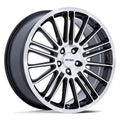 PE001 18X8 5X4.25 G-BLK MACH 40MM
