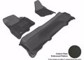 3D MAXpider 2011-2012 Ford F-250/350/450 Supercrew Kagu 1st & 2nd Row Floormats - Black
