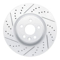 R1 15-19 Jaguar E-Pace Front Left Drilled & Slotted Geoperformance Rotor