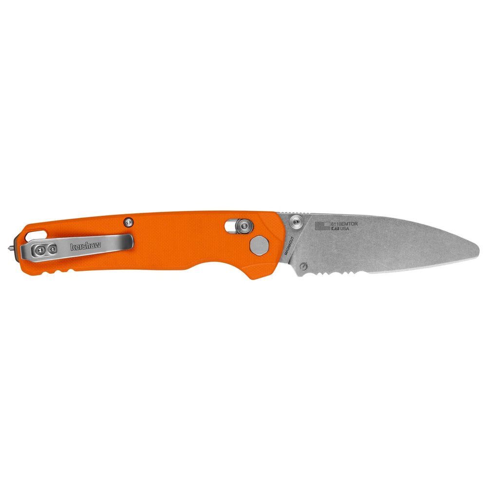 BEL AIR XL POCKETKNIFE 3.25IN SHEEPSFOOT BLADE EMT ORANGE