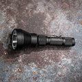 MEGASTREAM HP USB LITHIUM ION RECHARGEABLE FLASHLIGHT W/ SLB34 BATTERY PACK BLACK