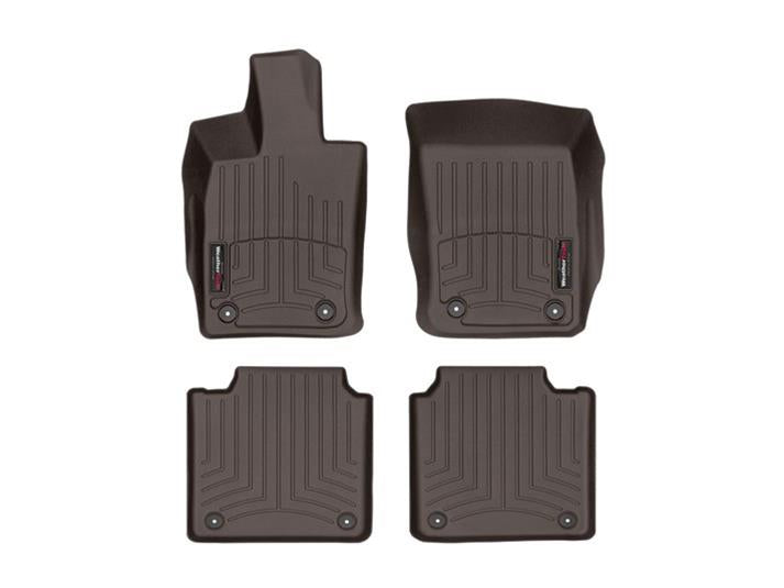 WeatherTech Cocoa Front and Rear Floorliners Fits -20-23 Porsche 471180-1-3