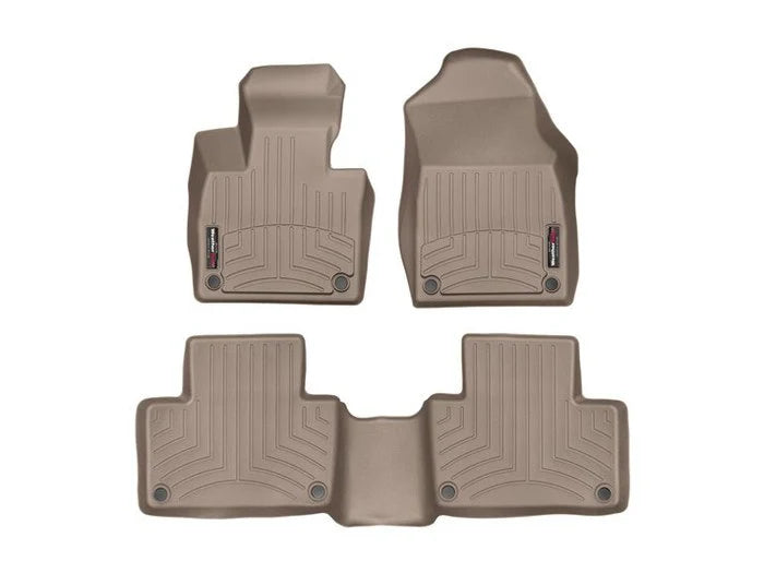 WeatherTech Tan Front and Rear Floorliners Fits -20-25 Discovery Sport 451589-1-2