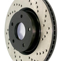 StopTech 01-08 Audi A4 Cross Drilled Cryo Right Rear Rotor