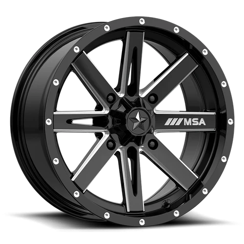 M41 15X7 4X110.00 GLOSS BLACK MILLE