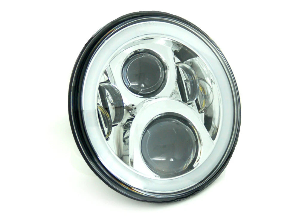 Letric Lighting 7in Led W/Full Halo Chr