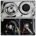 Spyder Toyota Tacoma 05-11 Projector Headlights LED Halo LED Chrome High H1 Low H1 PRO-YD-TT05-HL-C