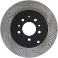 StopTech 07-09 Mazda CX-9 Left Rear Slotted & Drilled Rotors
