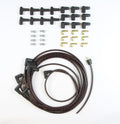 PLUG WIRE KIT 90D PLUG HEI/POINTS ENDS CUT TO FIT BLK W/RED TRACERS